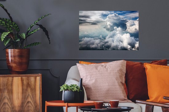 Stickers muraux - Nuageux - 60x40 cm - Feuille adhésive