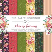 The Paper Boutique Peony Dreams Paper Pad 20,32x20,32cm