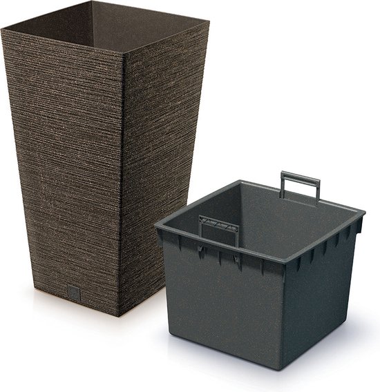 Bloempot voor De Tuin Plastic Zwart 39,5x24 cm - Plantenpot