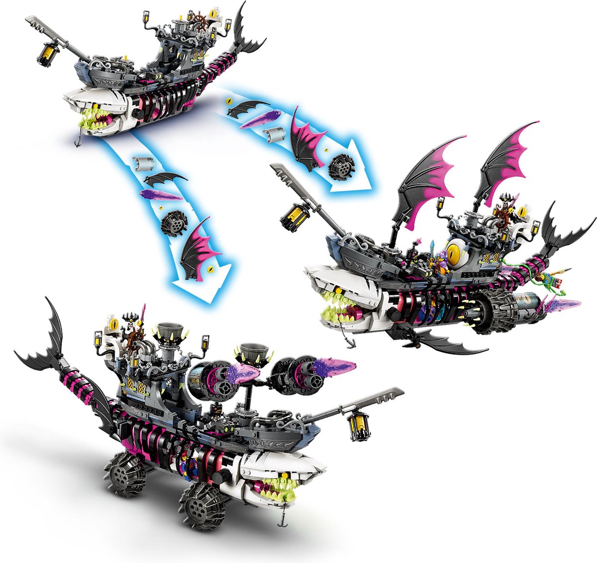 LEGO DREAMZzz Nachtmerrie Haaienschip Piratenschip Speelgoed - 71469 — afbeelding 21