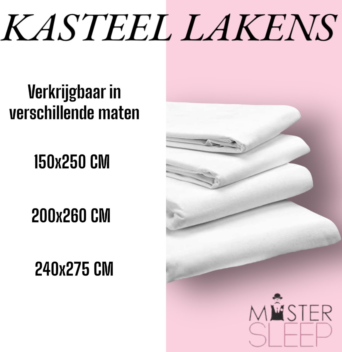 Kasteel Laken 100% Katoen 240x275 Wit | bol.com
