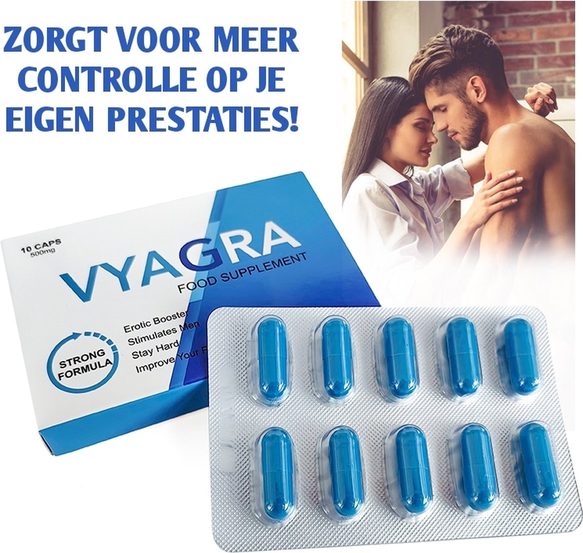 Vyagra Caps Mg Extra Sterke Erectiepillen Natuurlijk Erectiepillen Bol Com