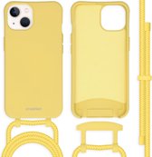 iMoshion Hoesje Geschikt voor iPhone 13 Hoesje Met Koord - iMoshion Color Backcover met afneembaar koord - Geel