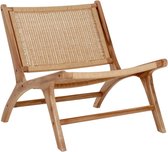 MUST Living Chaise longue Lazy Loom Natural, 69x65x76 cm, teck