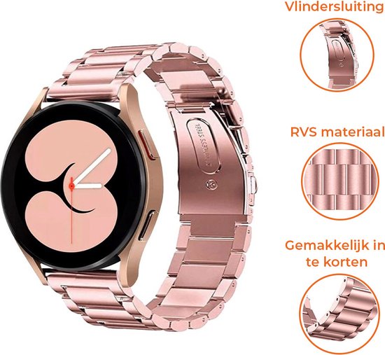 Bracelet en acier Strap-it® pour Samsung Galaxy Watch 4 - Rose