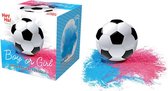 OG Perfo Gender Reveal Voetbal - Gender Reveal - Décoration de douche de bébé - Poudre rose et bleue - Gender Reveal - Garçon ou fille - Enceinte