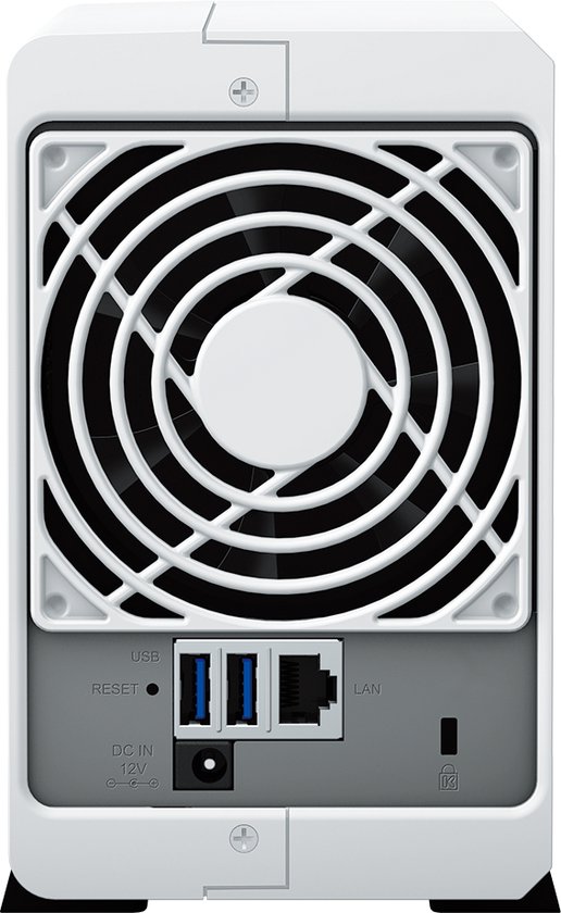 Synology DS223j - NAS - Western Digital RED 16TB (2x 8TB) - Wit van Synology — afbeelding 3