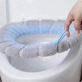 1Pcs Badkamer Toilet Seat Cover Zachte Warmer Wasbare Mat Cover Pad Kussen grijs