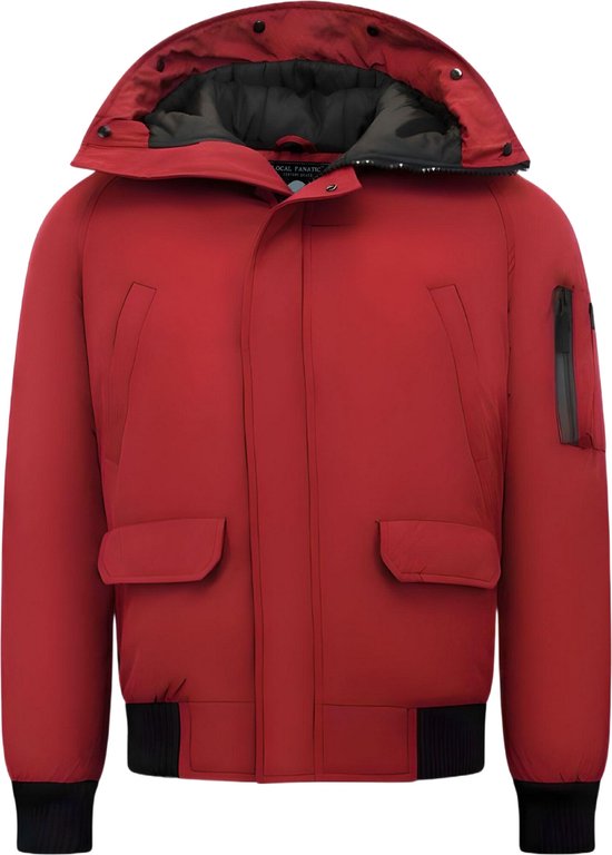 Korte Model Heren Winterjas - 8821 - Rood