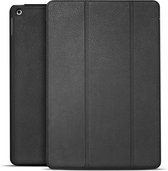 DECODED Slim Cover - Hoogwaardig Full-Grain Leren Book Case, Multi-Stand Hoes geschikt voor iPad (8th gen) / (7th gen) - Zwart