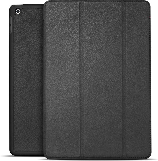DECODED Slim Cover iPad 10.2 "(2019), Étui livre en cuir pleine fleur de haute qualité, Étui Multi supports pour iPad 10.2" (2019) [ Zwart ]