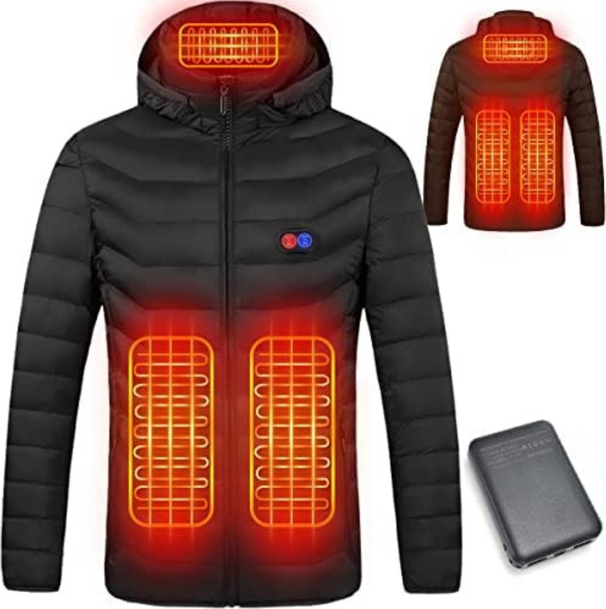 HeatCore Jacket - Verwarmde Softshell Jas met 9 Verwarmingszones
