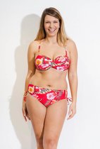 Stijlvolle 2-delig Bikini Set voor Vrouwen- Push-up Beugel Bikini- Nieuw Collectie Dames Badmode& Bikini Zwempak FM3003- Rood Bleomprint- Maat 48