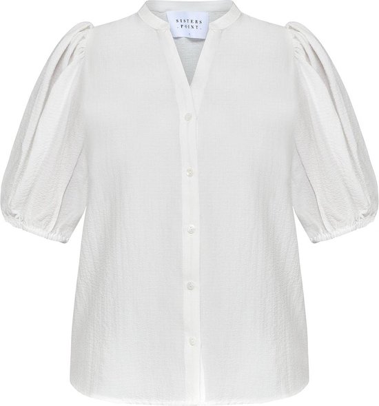 SISTERS POINT Varia-ss.sh Dames Blouse - Off White - Maat XL