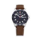 Victorinox Swiss Army FieldForce Horloge - Victorinox Swiss Army heren horloge - Zwart - diameter 42 mm - roestvrij staal