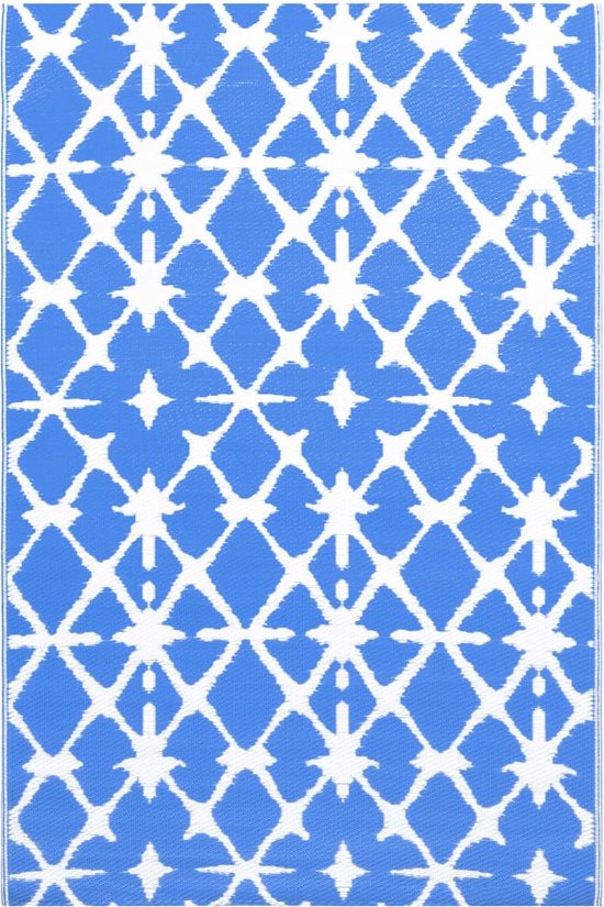 vidaXL-Buitenkleed-120x180-cm-PP-blauw-en-wit