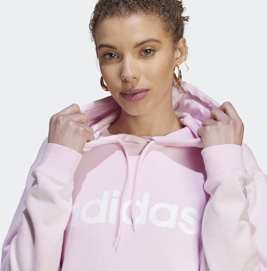 Adidas hoodie dames roze sale