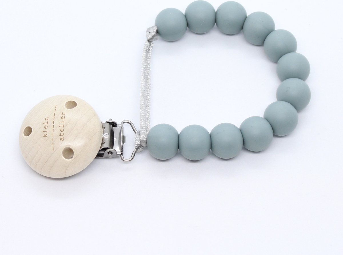 Goedkoopste Fopspeenketting uni-color blue grey