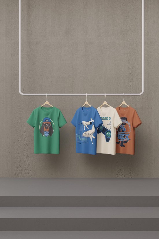 Name it t-shirt garçons - vert - NKMkads - taille 116