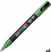 Posca Stiften PC-3M Fine Tip - verfstiften - Glitter groen - 6 stuks