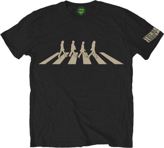 Beatles Abbey Road Zebrapad Silhouet Heren T-shirt