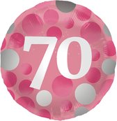 Folat - Folieballon Glossy Pink 70 - 45 cm