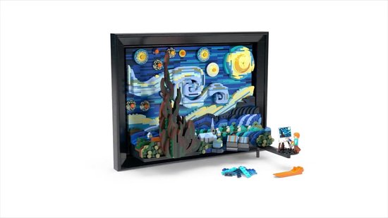 LEGO Ideas 21333 Vincent Van Gogh - La Nuit Étoilée, Reproduction de Tableau  sur Toile - Lego - Achat & prix