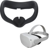 kwmobile Gezichtskussen geschikt voor Meta Quest 2 Face Mask Face Mask - Siliconen face pad voor VR-bril - In zwart