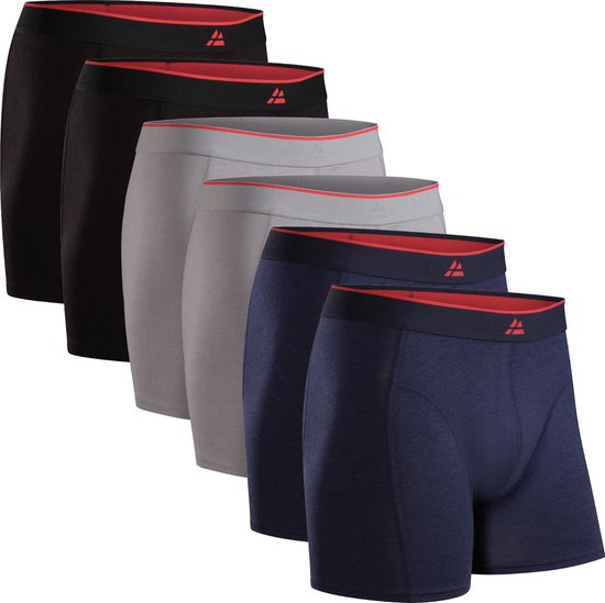 DANISH ENDURANCE Boxers de Bamboe Men's Sous-vêtements - confort de port ultime - 6 paires - Taille XL