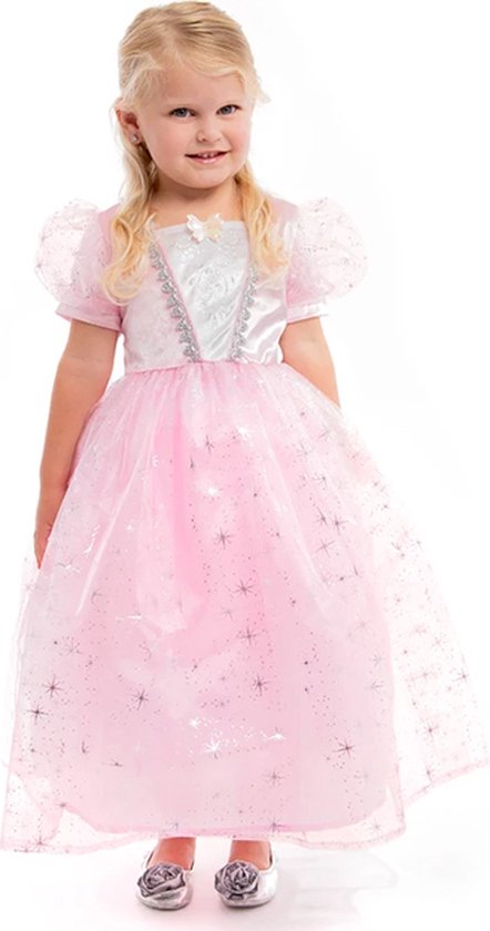 Robe Princesse Rose Luxe - La Bonne Fée - Taille 116/122 (L) 5-7 ans -  Habillage enfant