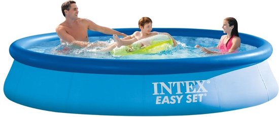 Intex Easy Set Zwembad - Opblaaszwembad - 366x76 cm - Inclusief Solarzeil, Onderhoudspakket, Filter en Onderhoudsset