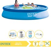 Intex Easy Set Zwembad - Opblaaszwembad - 396x84 cm - Inclusief Onderhoudspakket, Filter en Stofzuiger