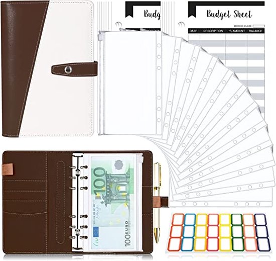 Budgetplanner Budget planner, money sleeves, ring binder, financial
