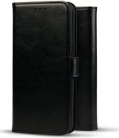 Rosso Element Book Case Wallet Hoesje Geschikt voor Xiaomi 13 Lite | Portemonnee | 3 Pasjes | Magneetsluiting | Stand Functie | Zwart