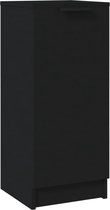 vidaXL - Dressoir - 30x30x70 - cm - bewerkt - hout - zwart