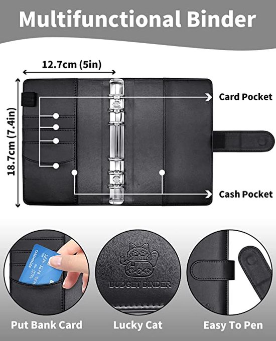 Budgetplanner Budget planner, money sleeves, ring binder, financial