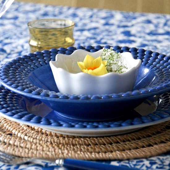 Assiette creuse  Bleu marin - Vaisselle en céramique du Portugal