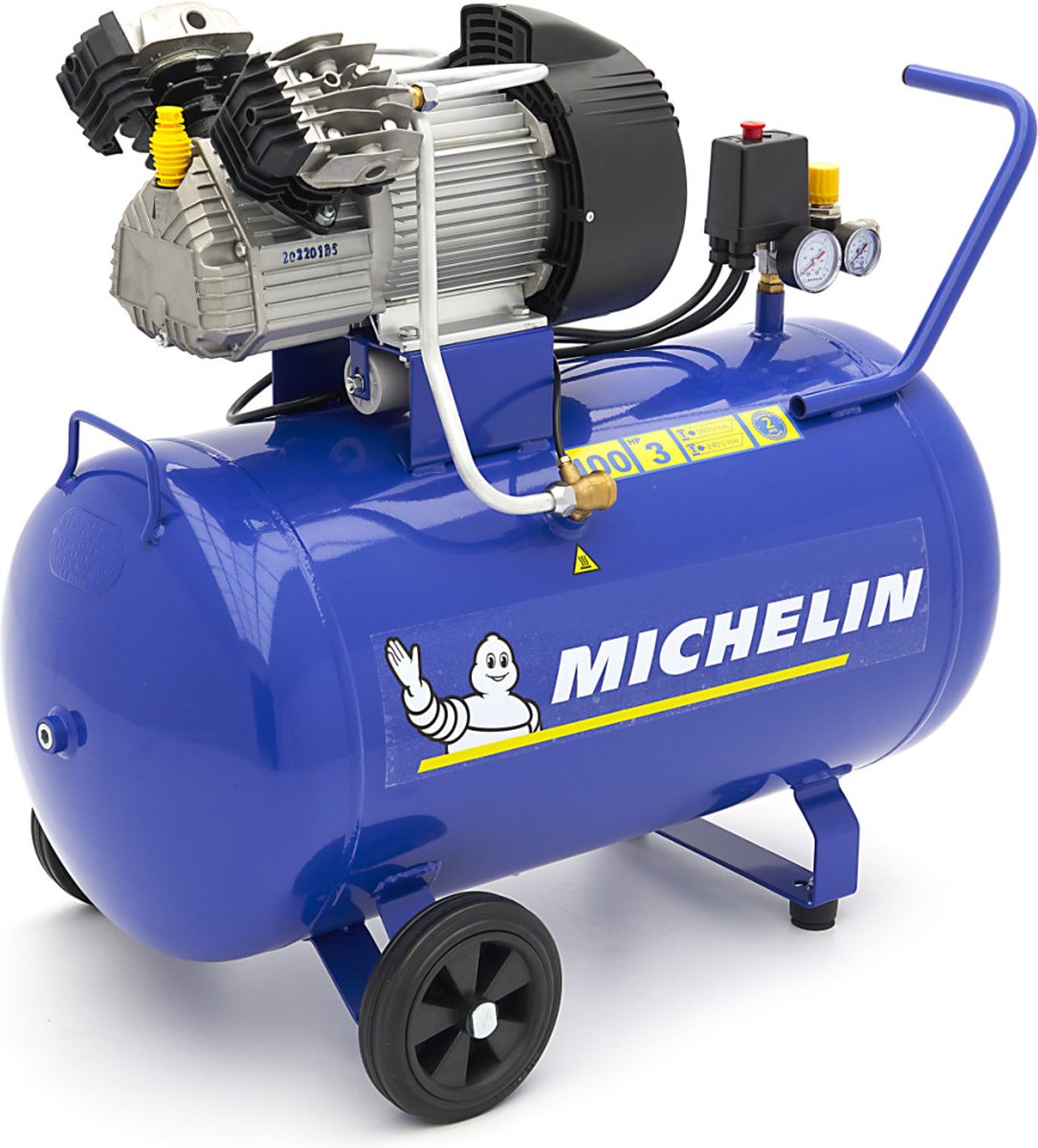Michelin compressor 100 liter 3PK - 230 Volt 1129102951 | bol.com
