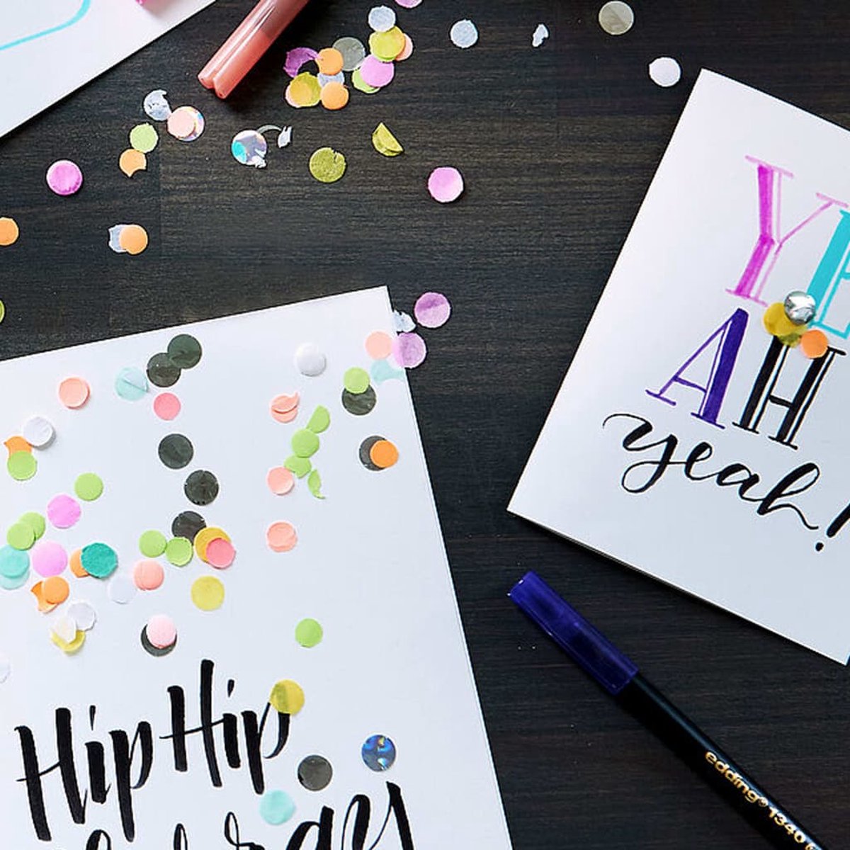 edding 1340 brushpennen set - 10 verschillende kleuren - penceelachtige punt - geschikt voor o.a. handlettering en zendoodle — afbeelding 5