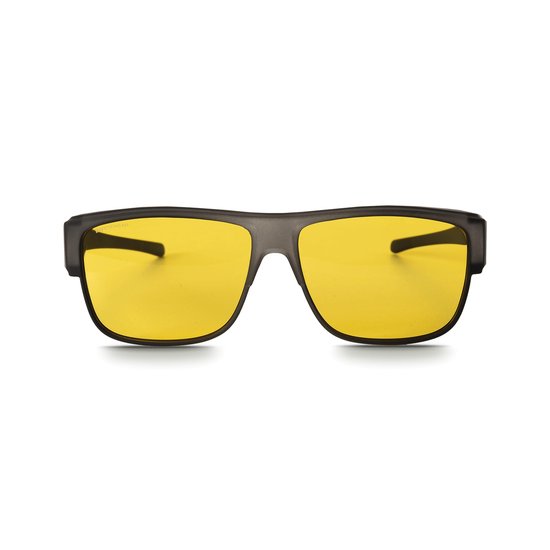 IKY EYEWEAR overzet zonnebril OB-1008H1-grijs-semi-transparant-mat