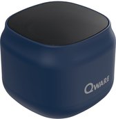 Qware - Draadloze Speaker - 5W - Draadloos- Bluetooth 5.1 - Muziek Box - Splash Proof - Knoppen - USB-C - 4h luisteren op 50% - Blauw
