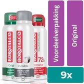 Borotalco - Deodorant - Try Out - 9 x 150ml - voordeelverpakking