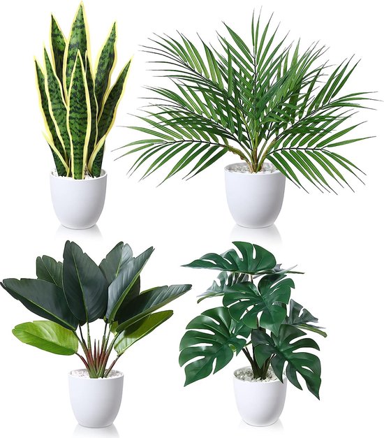 Plante Artificielle 40cm Plantes Artificielles en Pot pour Décoration  Intérieure... | bol