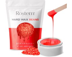 Rostem® Luxe Harskorrels - Hard Wax Beans - Hotwax - Wax Bonen - Strawberry 1KG - Incl. 10 Spatels