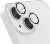 Glas d'objectif d'appareil photo Casemania pour Apple iPhone 14 - Protecteur d'appareil photo en Glas trempé - Argent