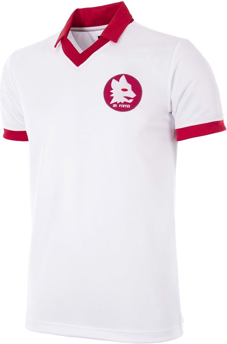 COPA - AS Roma 1984 European Cup Final Retro Voetbal Shirt - XL - Wit