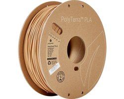 foto van Polymaker 70976 PolyTerra Filament PLA kunststof Gering kunststofgehalte 1.75 mm 1000 g Hout-bruin (zijdemat) 1 stuk(s)