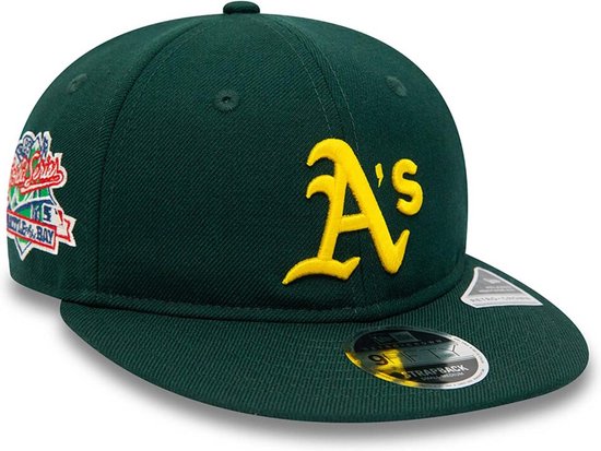 Casquette snapback 9FIFTY verte Oakland Athletics Cooperstown Multi Patch