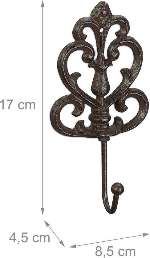 Kapstokhaak Maritiem met 3 haken, Gietijzer KH1791 | Tuindecoratie