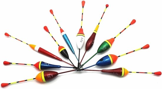 Set de flotteurs - 10 pièces - flotteurs - carpe - pêche à la ligne - corégone
